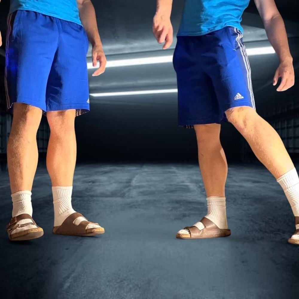 Adidas Climalite Blue Athletic Training Shorts 3 Stripe Soccer Size S